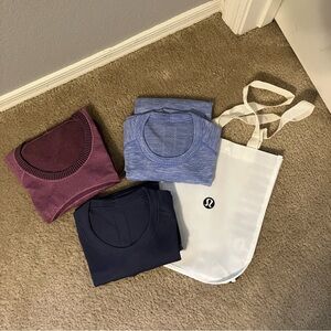 Bundle of 3 Lululemon Swiftly Long Sleeve Tops for @guflem
